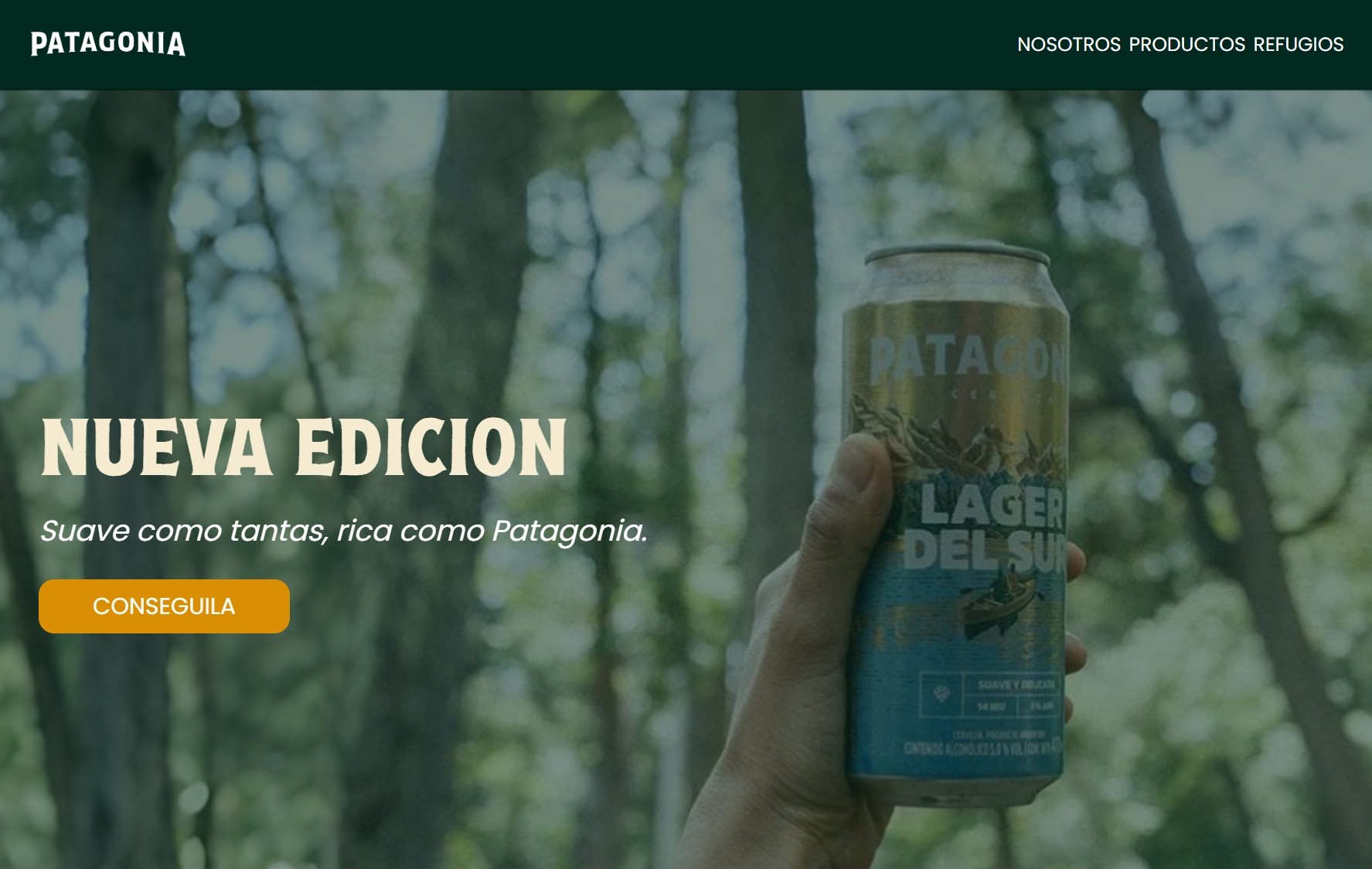 Pagina de Cerveza Patagonia